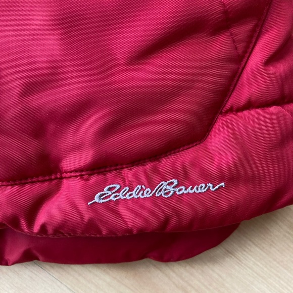 Women’s Large Eddie Bauer Red Buffalo Check Vest Like New - Picture 3 of 9